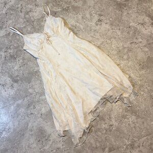 Ivory Lace Spaghetti Strap Sundress No Comment Medium